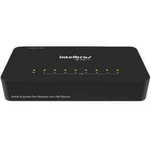 Switch 8 Portas IntelBras Fast Ethernet 10/100 Mbps com QoS - SF 800 Q+